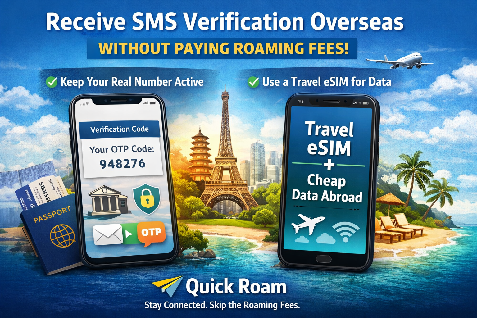 Read more about the article How to Receive SMS Verification Codes Overseas Without Paying Roaming
